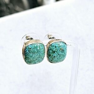 Silpada Crushed Turquoise 925 Earrings